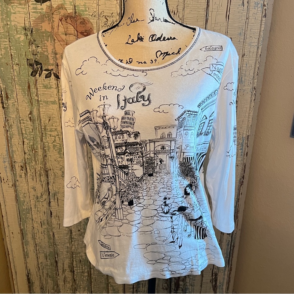 Cactus 3/4 Sleeve Tee Size Large